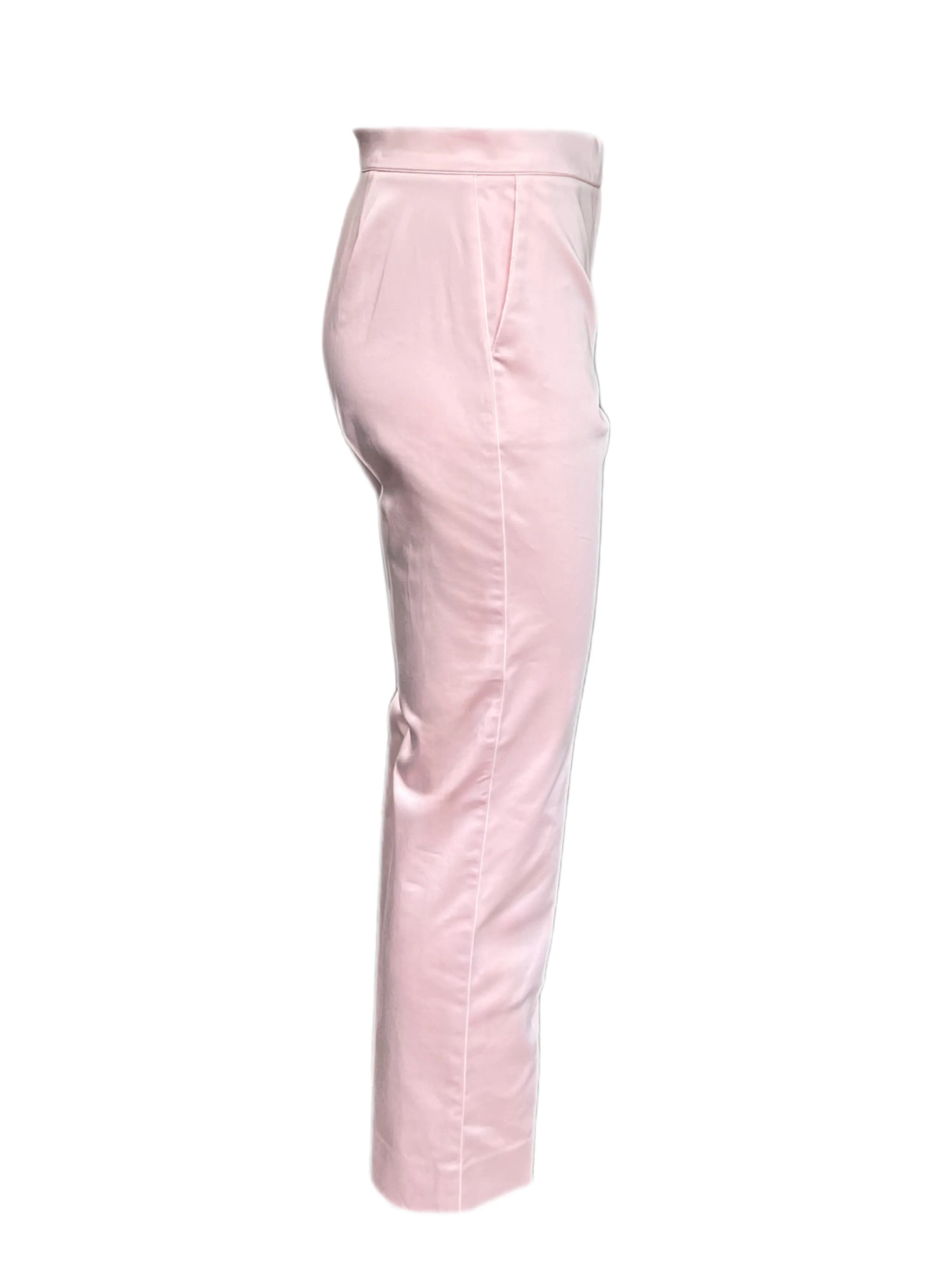 Max Mara Women's Pink Luana Straight Pants Size 10 NWT