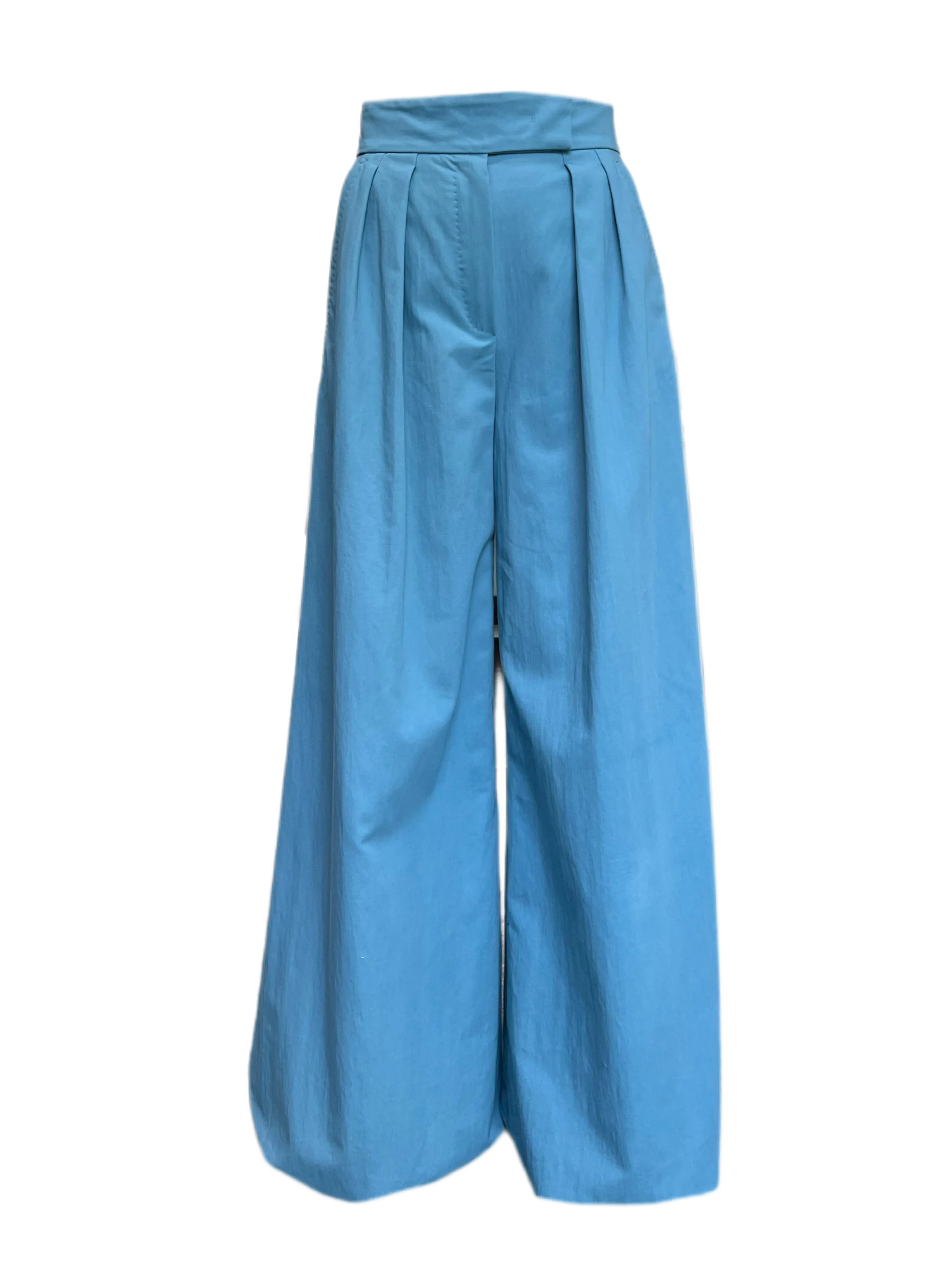 Max Mara Women's Turquoise Valance Straight Pants Size 4 NWT