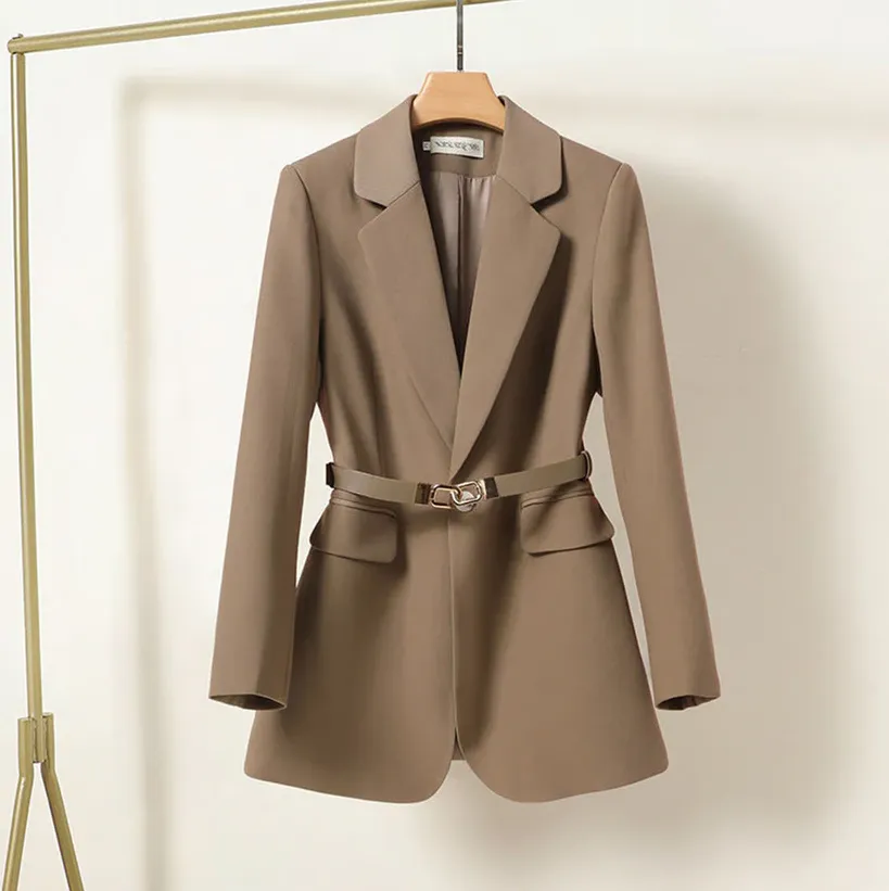 Maya - Modern Fit Belted Blazer