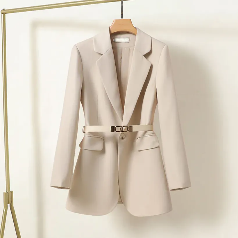 Maya - Modern Fit Belted Blazer