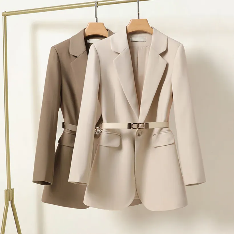 Maya - Modern Fit Belted Blazer