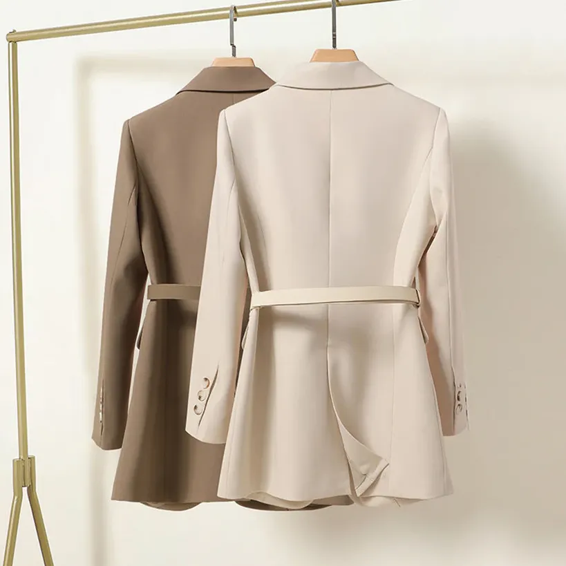 Maya - Modern Fit Belted Blazer