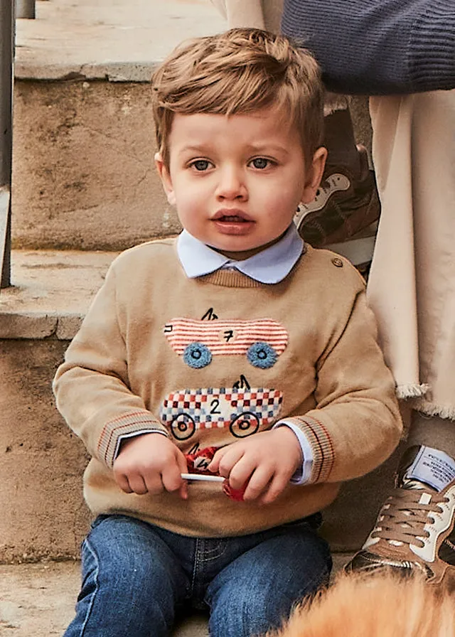 Mayoral 2191 Check Shirt, 2313 Jumper and 2533 Jeans In Stock Now