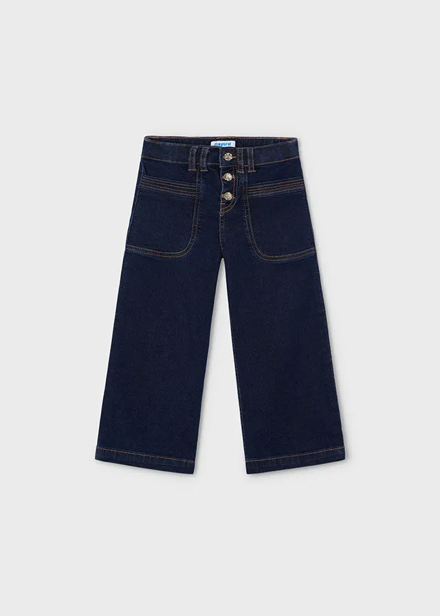 Mayoral 4356 Jumper and 4547 Wide Leg Denim Jeans In Stock Now
