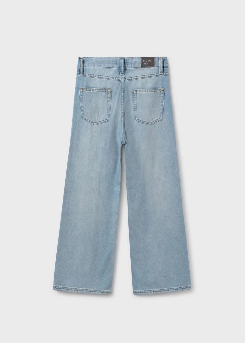 Mayoral Older Girls Flared Jeans 6538 Light Denim