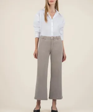 Meg High Rise Wide Leg In Coffee Cream