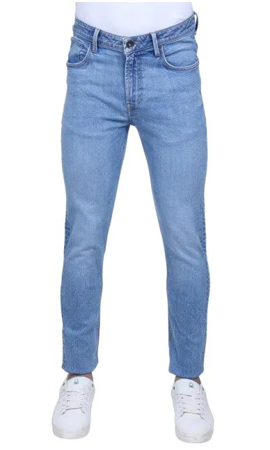 Men Solid Carrot Fit Jeans