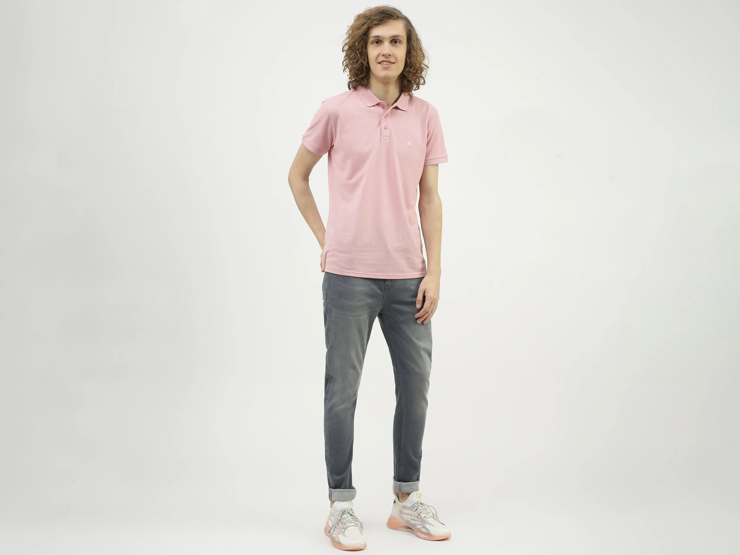 Men Solid Carrot Fit Jeans