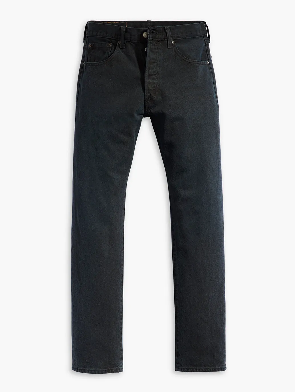 Men's 501 Blue Straight Fit Mid Rise Jeans