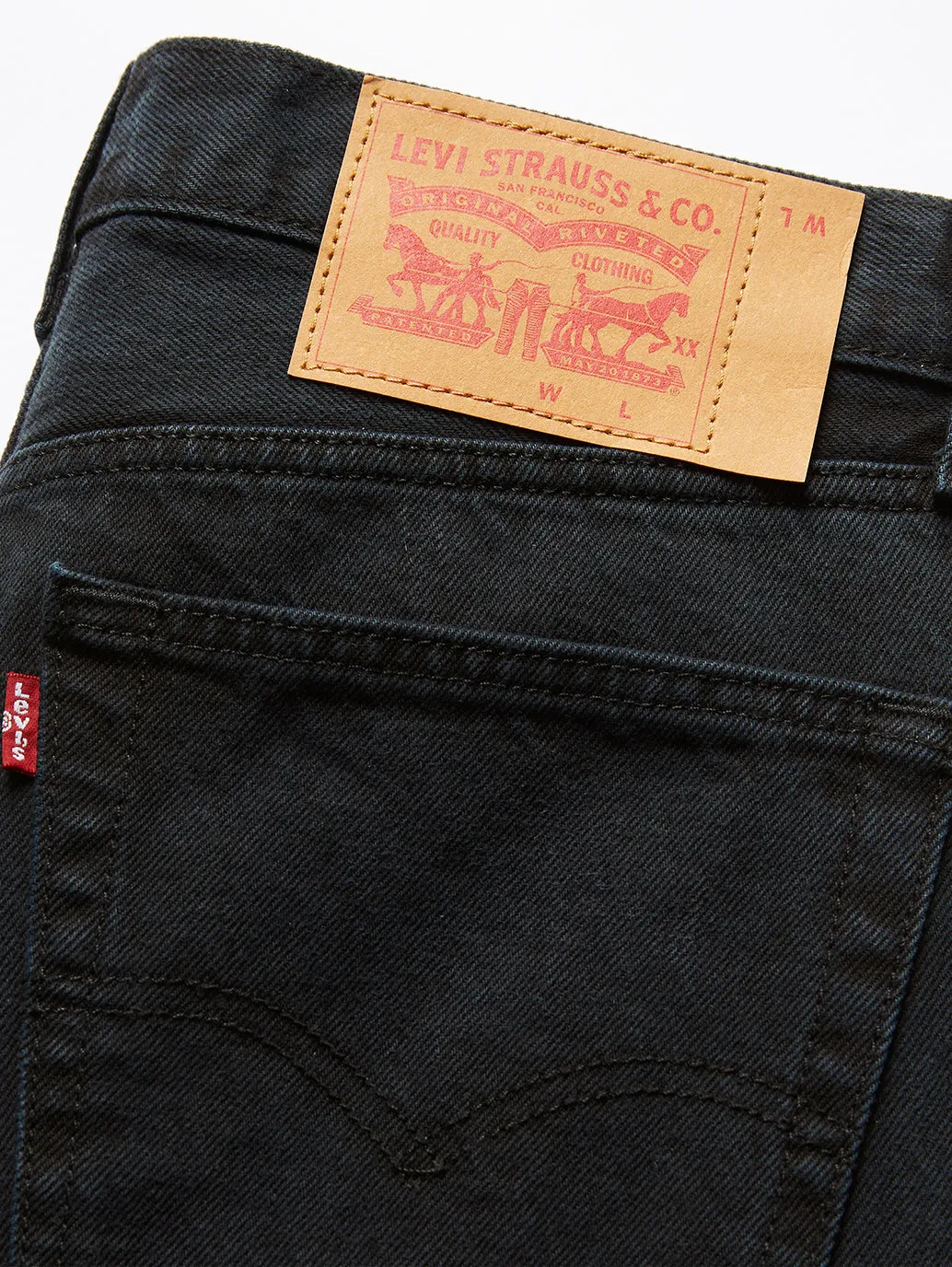 Men's 501 Blue Straight Fit Mid Rise Jeans
