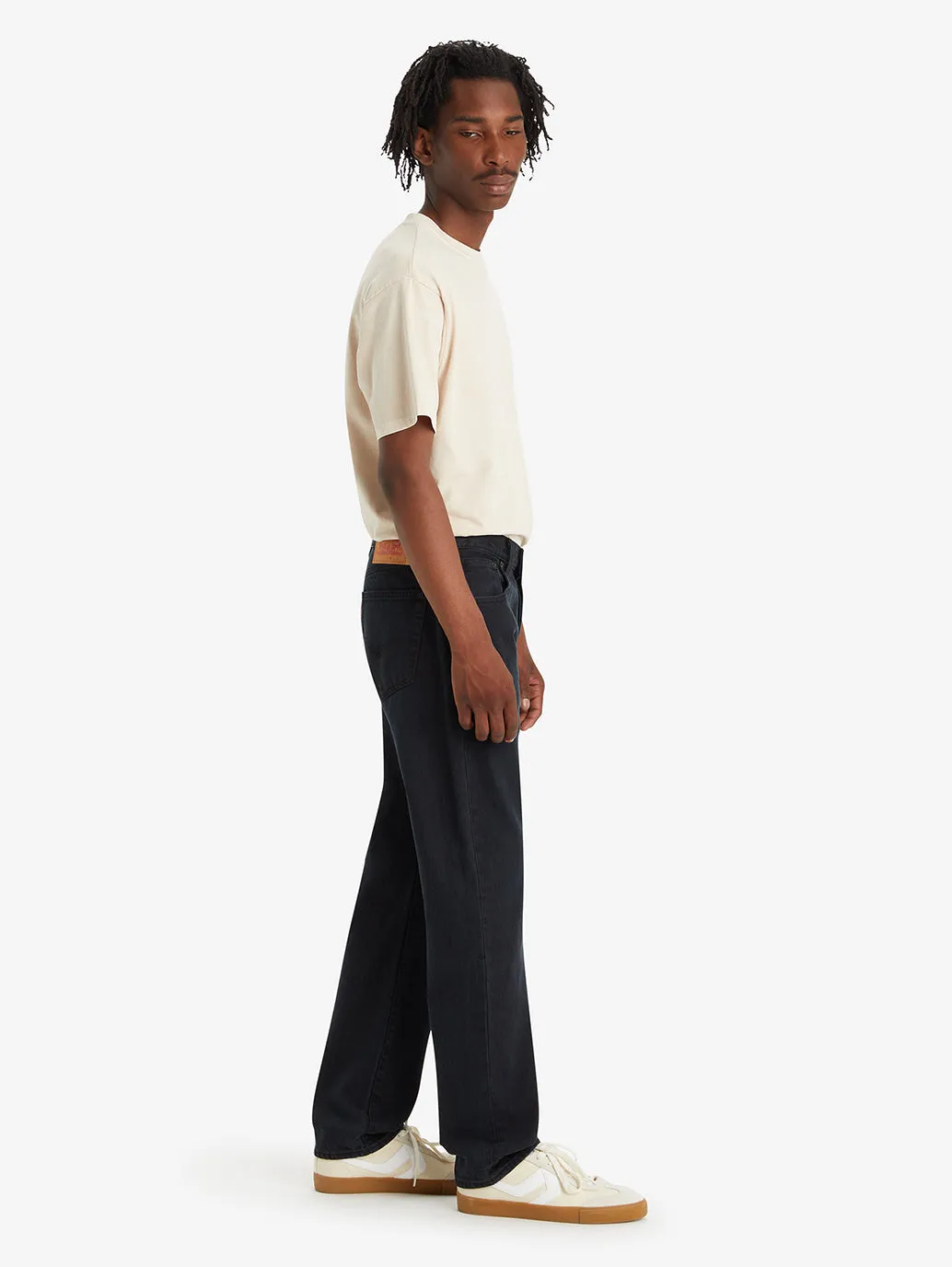 Men's 501 Blue Straight Fit Mid Rise Jeans