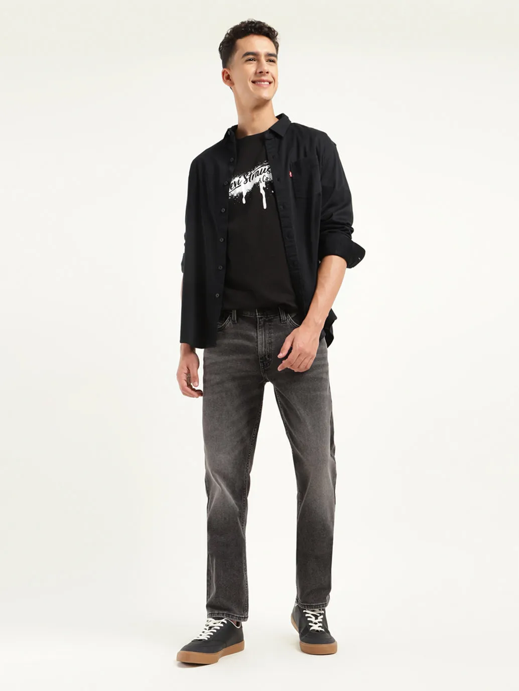 Men's 511 Black Slim Fit Mid Rise Jeans