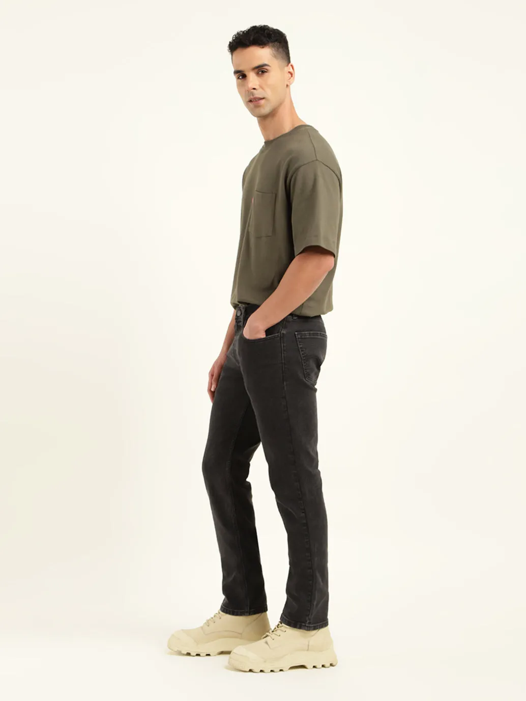 Men's 511 Black Slim Fit Mid Rise Jeans