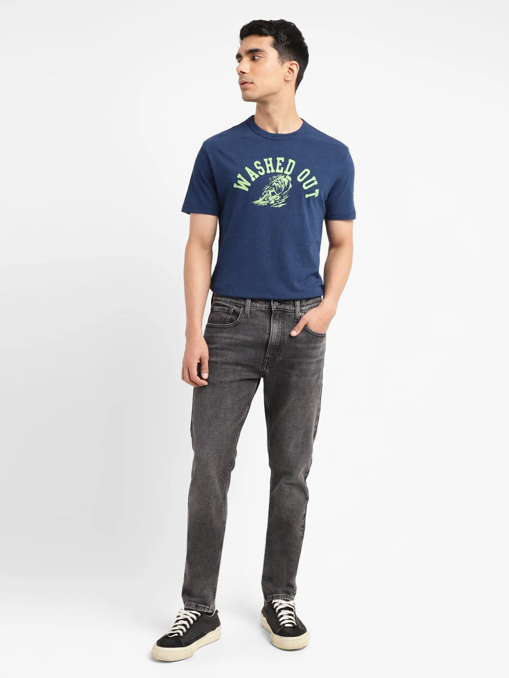 Men's 511 Black Slim Fit Mid Rise Jeans