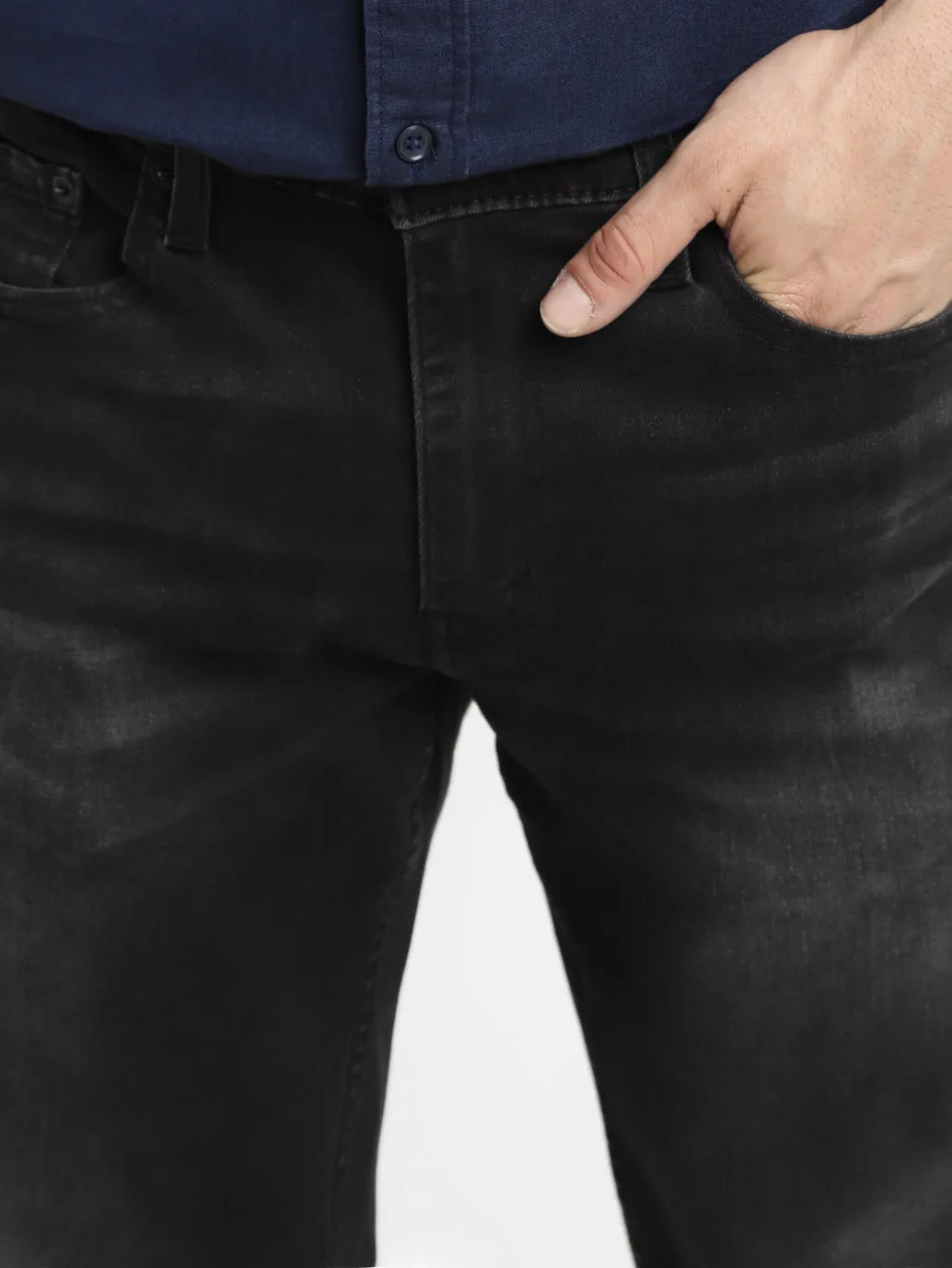 Men's 511 Black Slim Fit Mid Rise Jeans