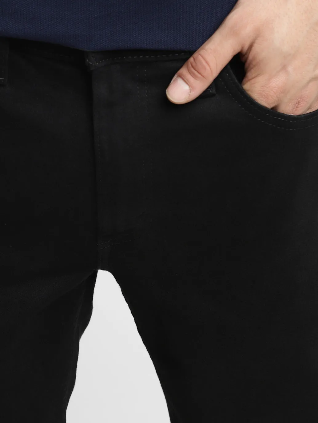 Men's 511 Black Slim Fit Mid Rise Jeans