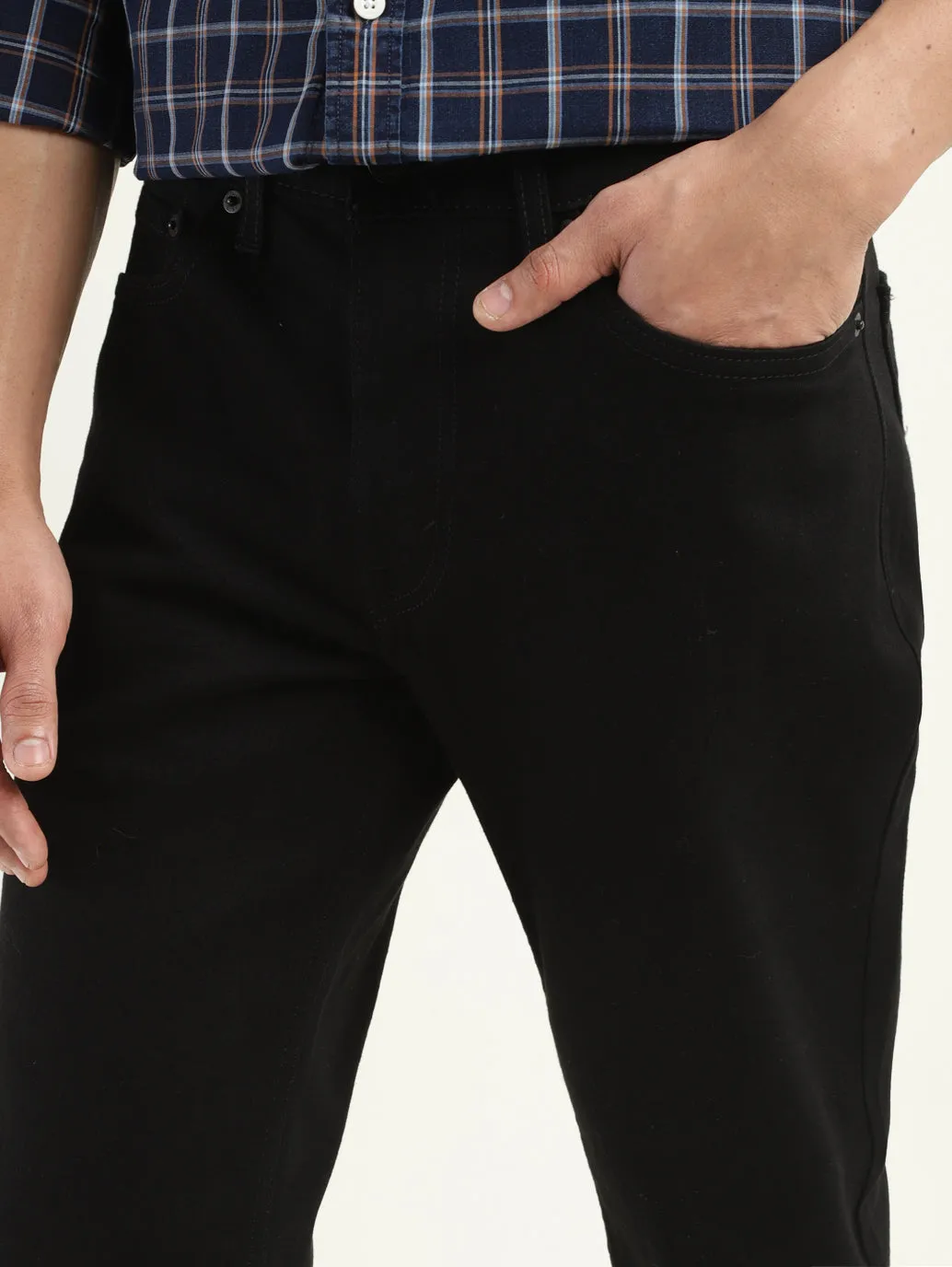 Men's 511 Black Slim Fit Mid Rise Jeans