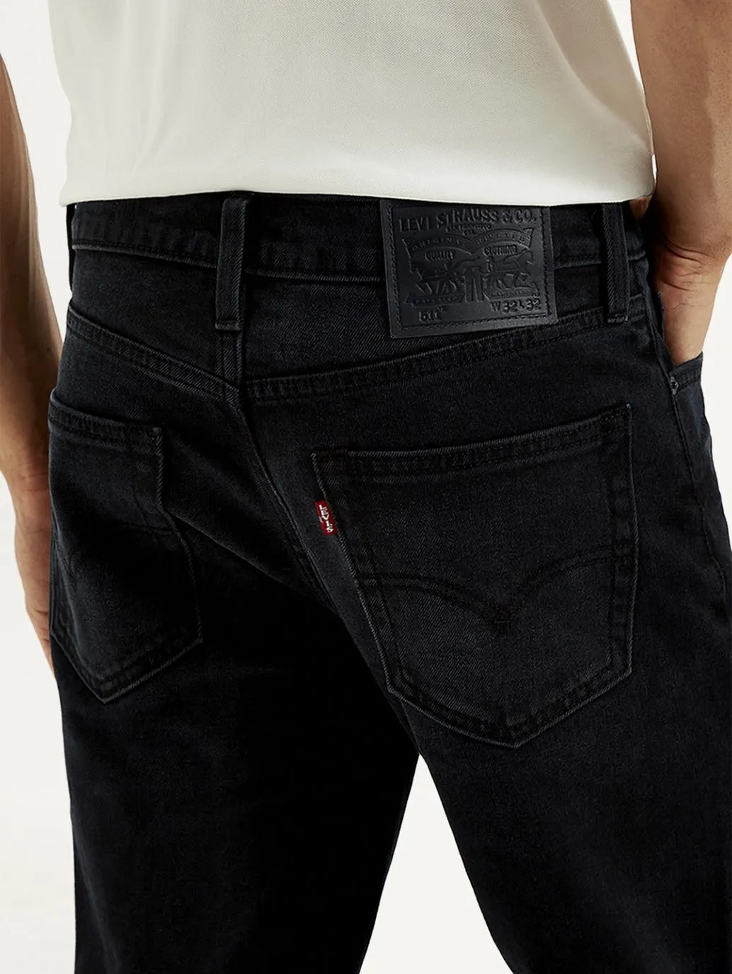 Men's 511 Black Slim Fit Mid Rise Jeans