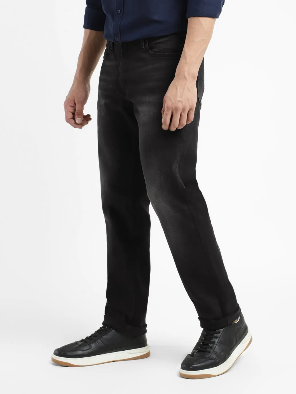 Men's 511 Black Slim Fit Mid Rise Jeans
