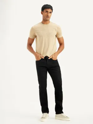 Men's 511 Black Slim Fit Mid Rise Jeans