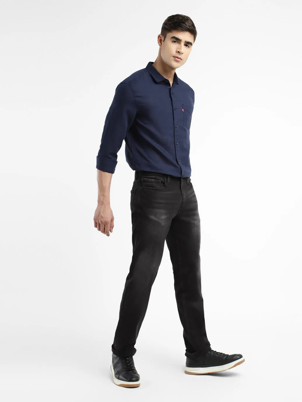 Men's 511 Black Slim Fit Mid Rise Jeans