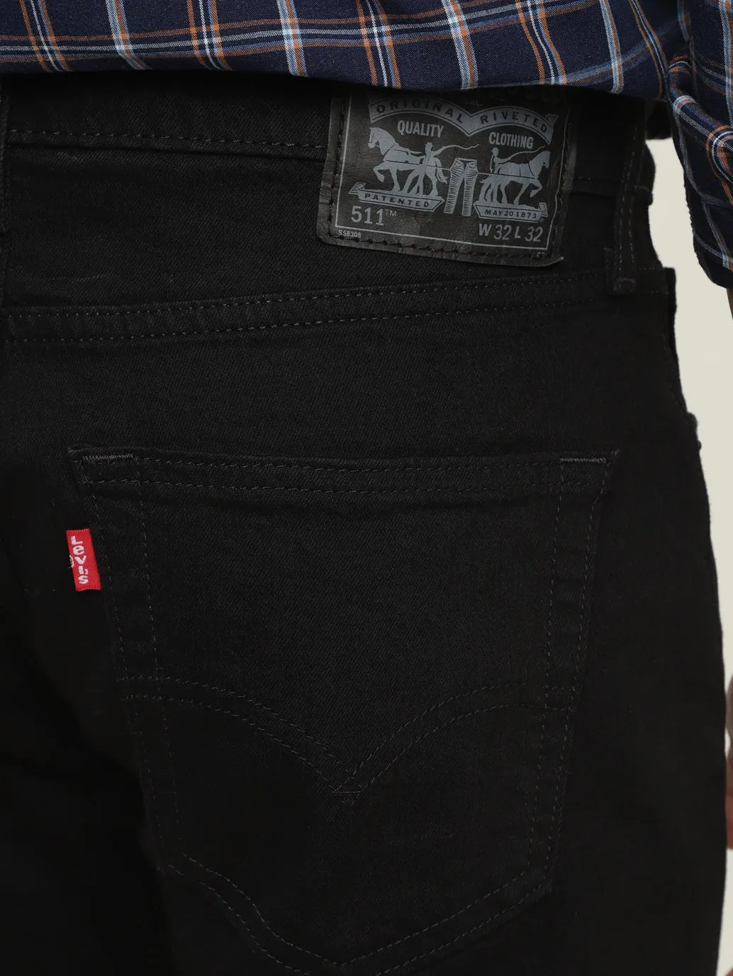 Men's 511 Black Slim Fit Mid Rise Jeans