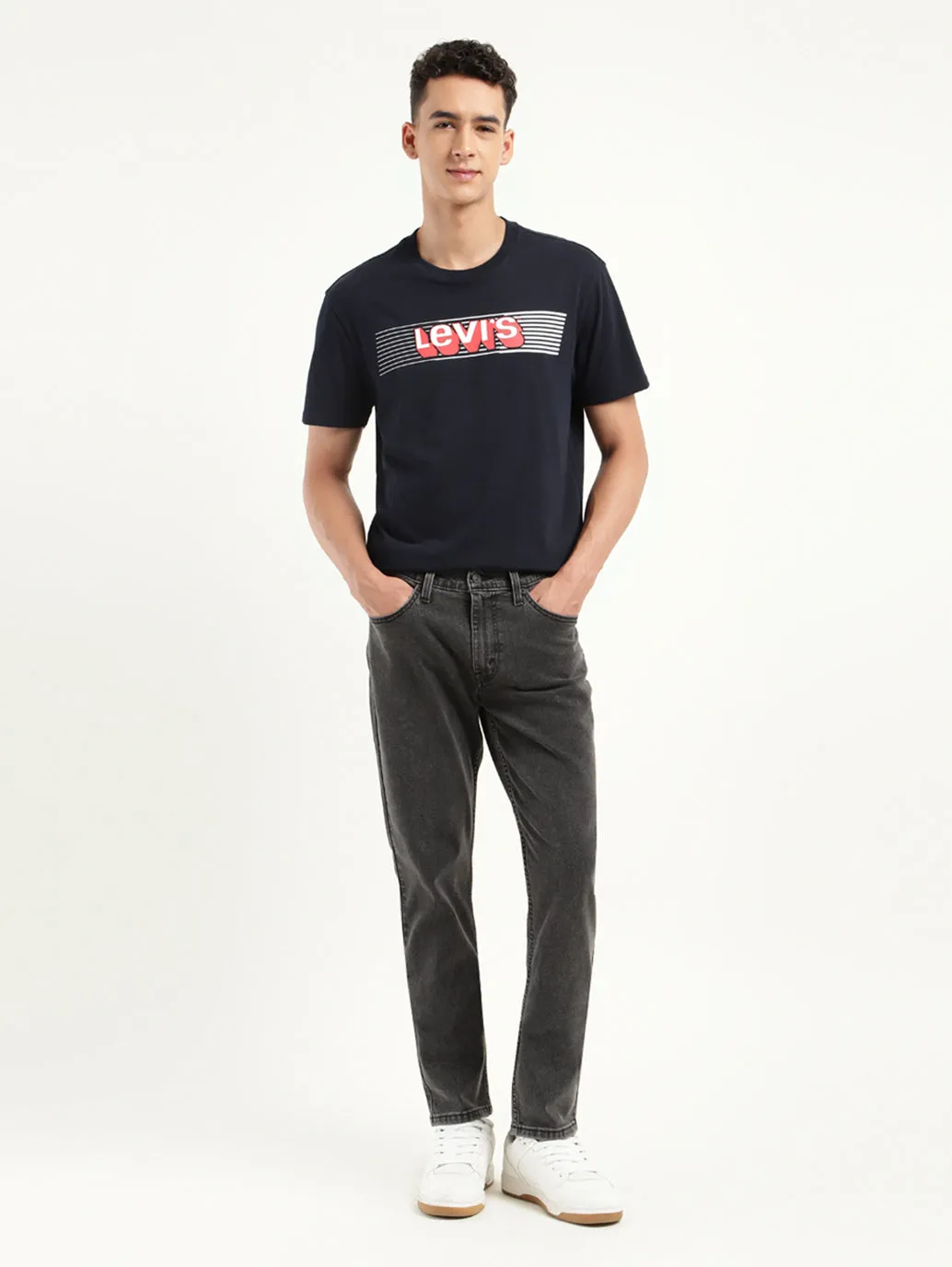 Men's 511 Black Slim Fit Mid Rise Jeans