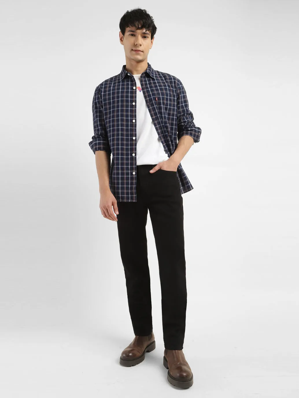 Men's 511 Black Slim Fit Mid Rise Jeans
