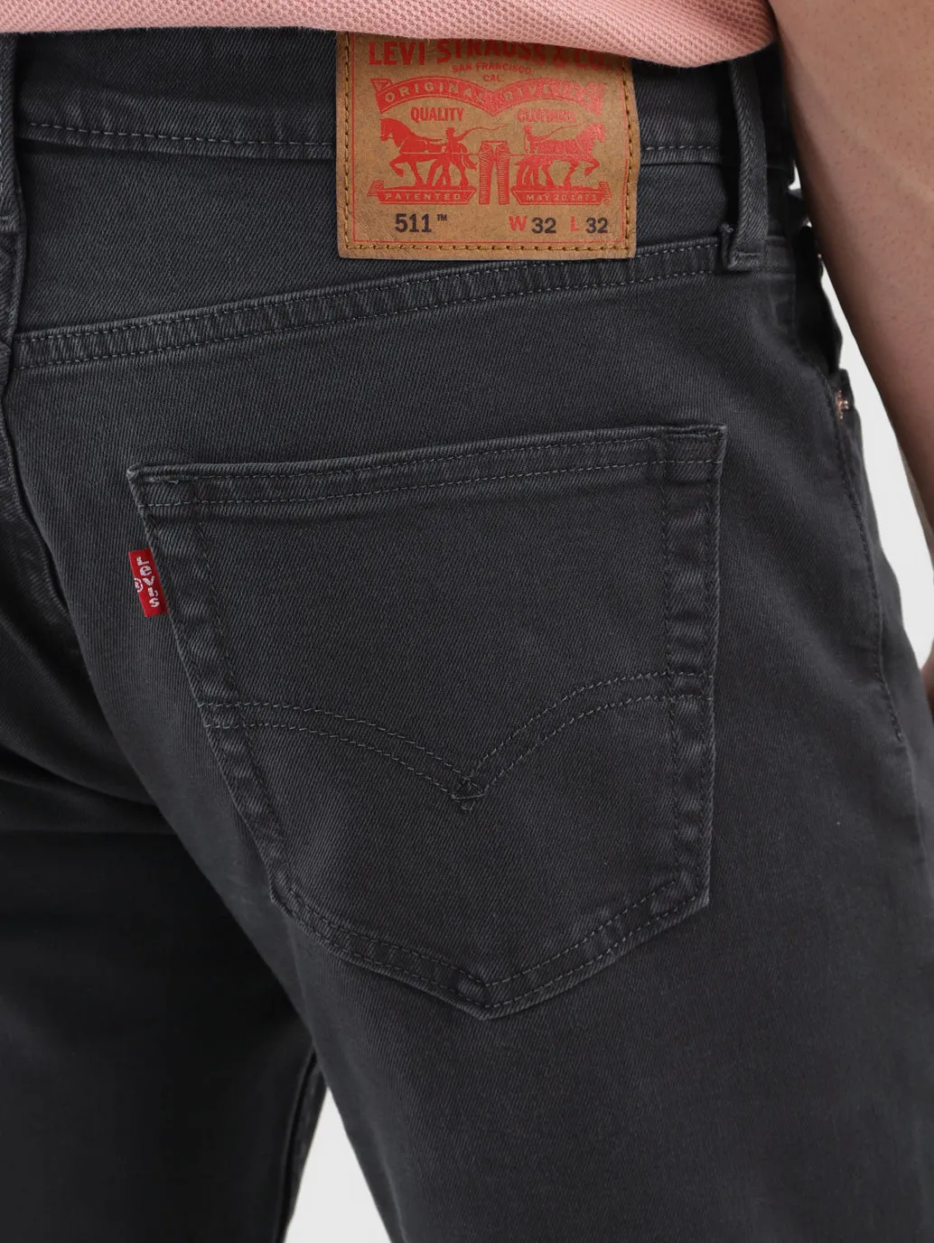 Men's 511 Black Slim Fit Mid Rise Jeans