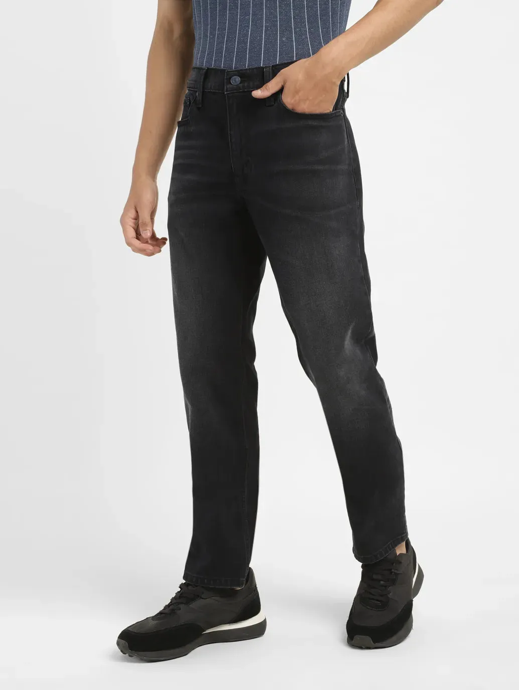 Men's 511 Black Slim Fit Mid Rise Jeans