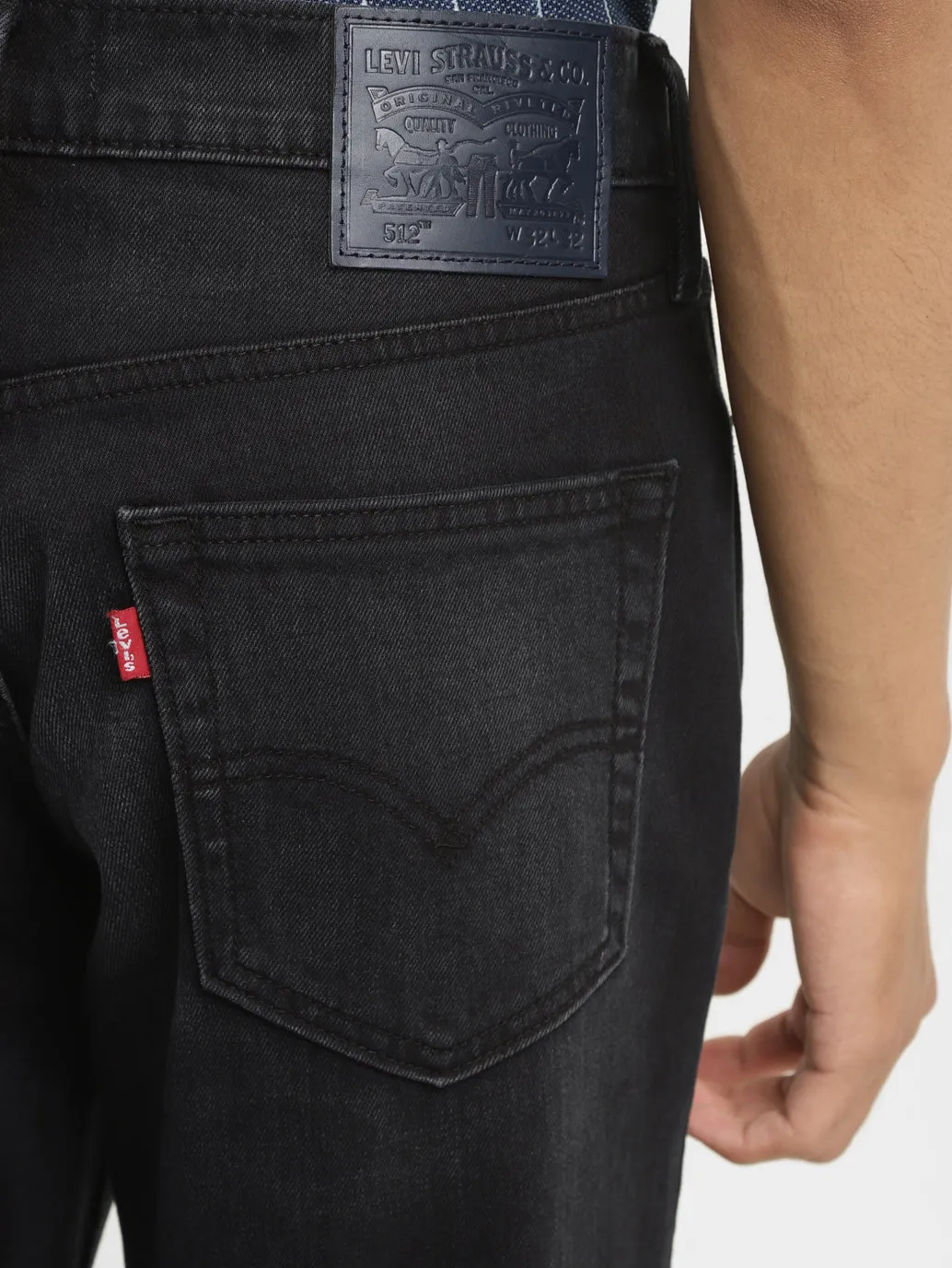 Men's 511 Black Slim Fit Mid Rise Jeans