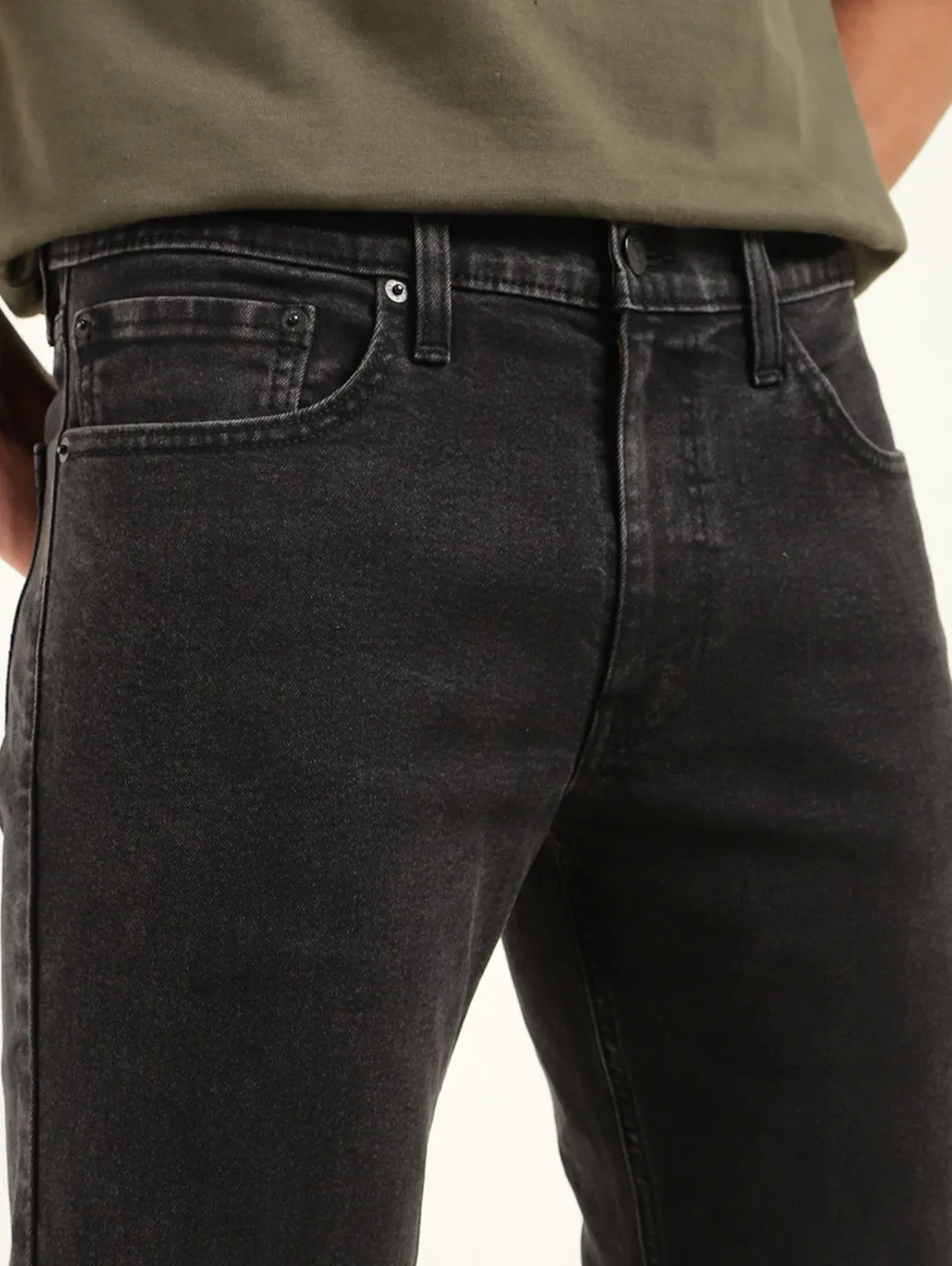 Men's 511 Black Slim Fit Mid Rise Jeans