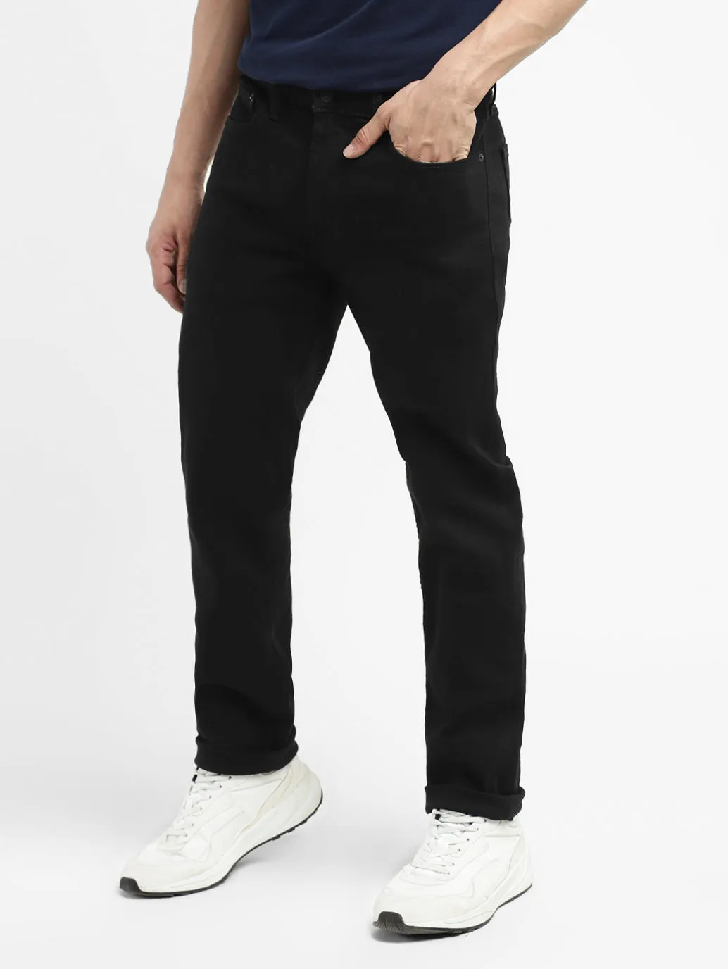 Men's 511 Black Slim Fit Mid Rise Jeans