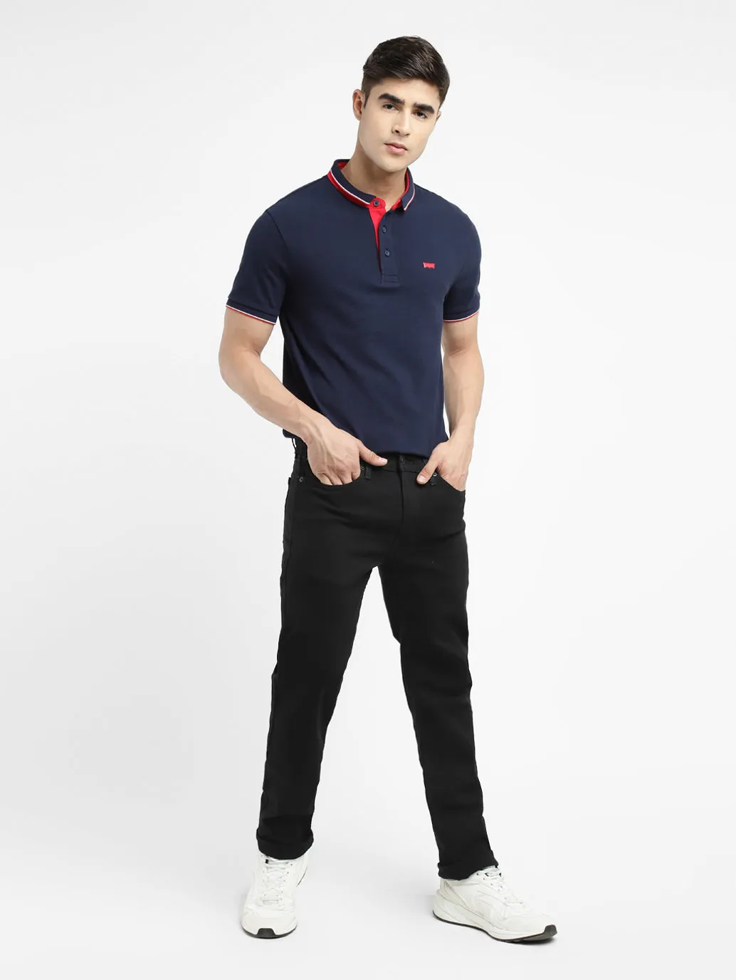 Men's 511 Black Slim Fit Mid Rise Jeans