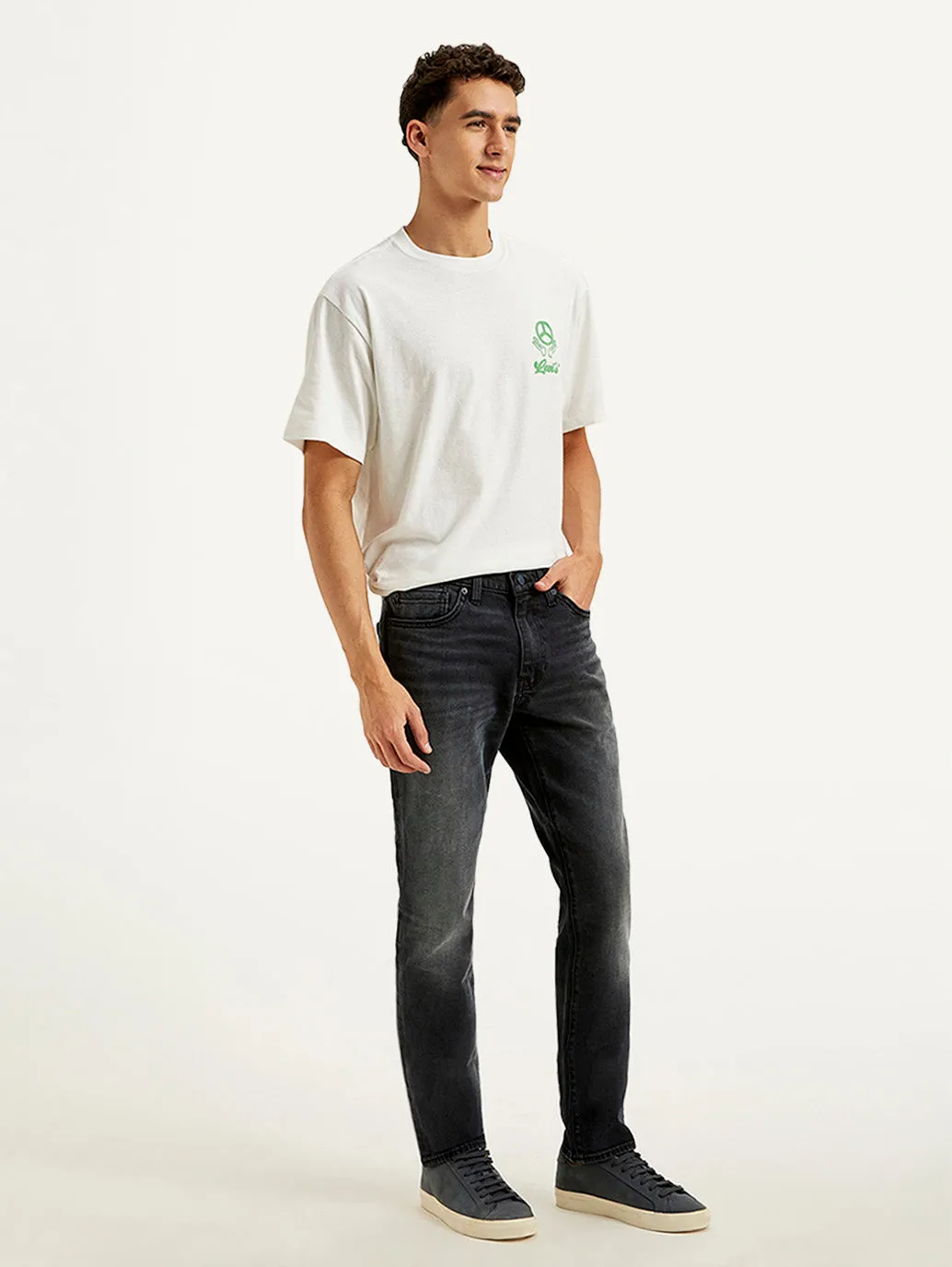 Men's 511 Black Slim Fit Mid Rise Jeans