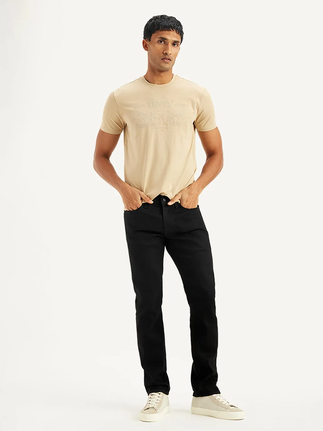 Men's 511 Black Slim Fit Mid Rise Jeans