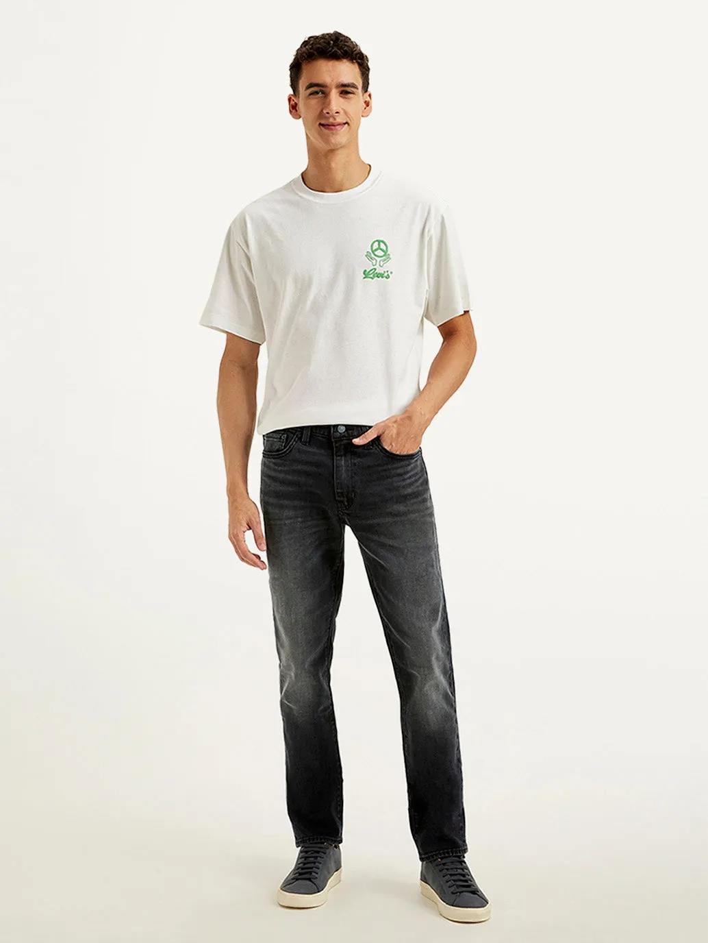Men's 511 Black Slim Fit Mid Rise Jeans