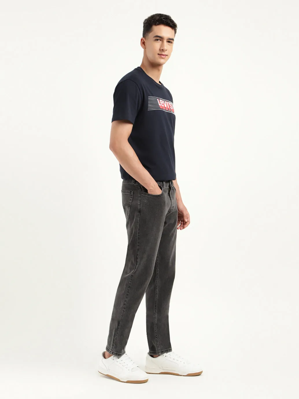 Men's 511 Black Slim Fit Mid Rise Jeans