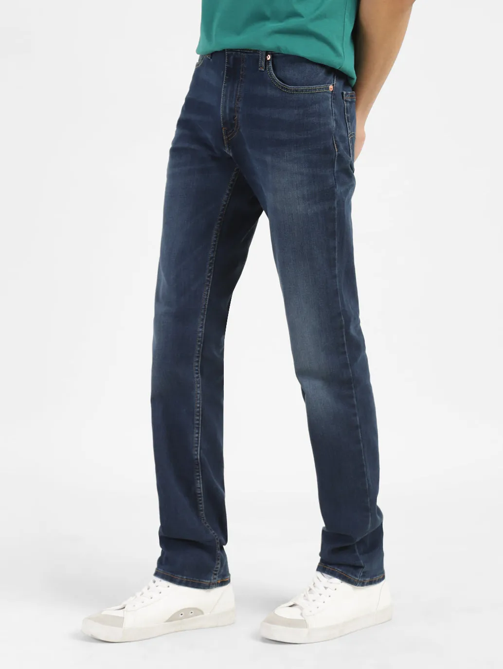 Men's 511 Blue Slim Fit Mid Rise Jeans