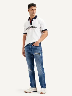 Men's 511 Blue Slim Fit Mid Rise Jeans
