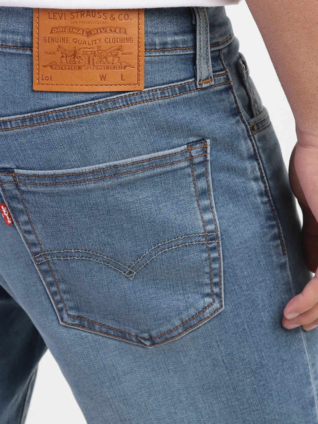Men's 511 Blue Slim Fit Mid Rise Jeans