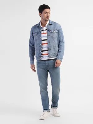 Men's 511 Blue Slim Fit Mid Rise Jeans