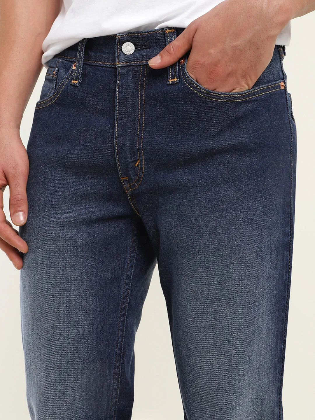 Men's 511 Blue Slim Fit Mid Rise Jeans