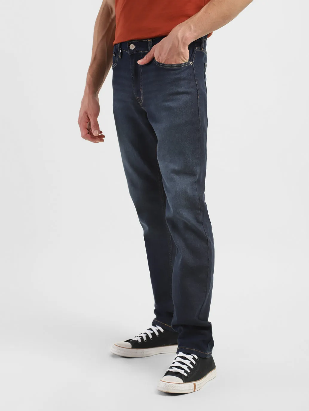 Men's 511 Blue Slim Fit Mid Rise Jeans