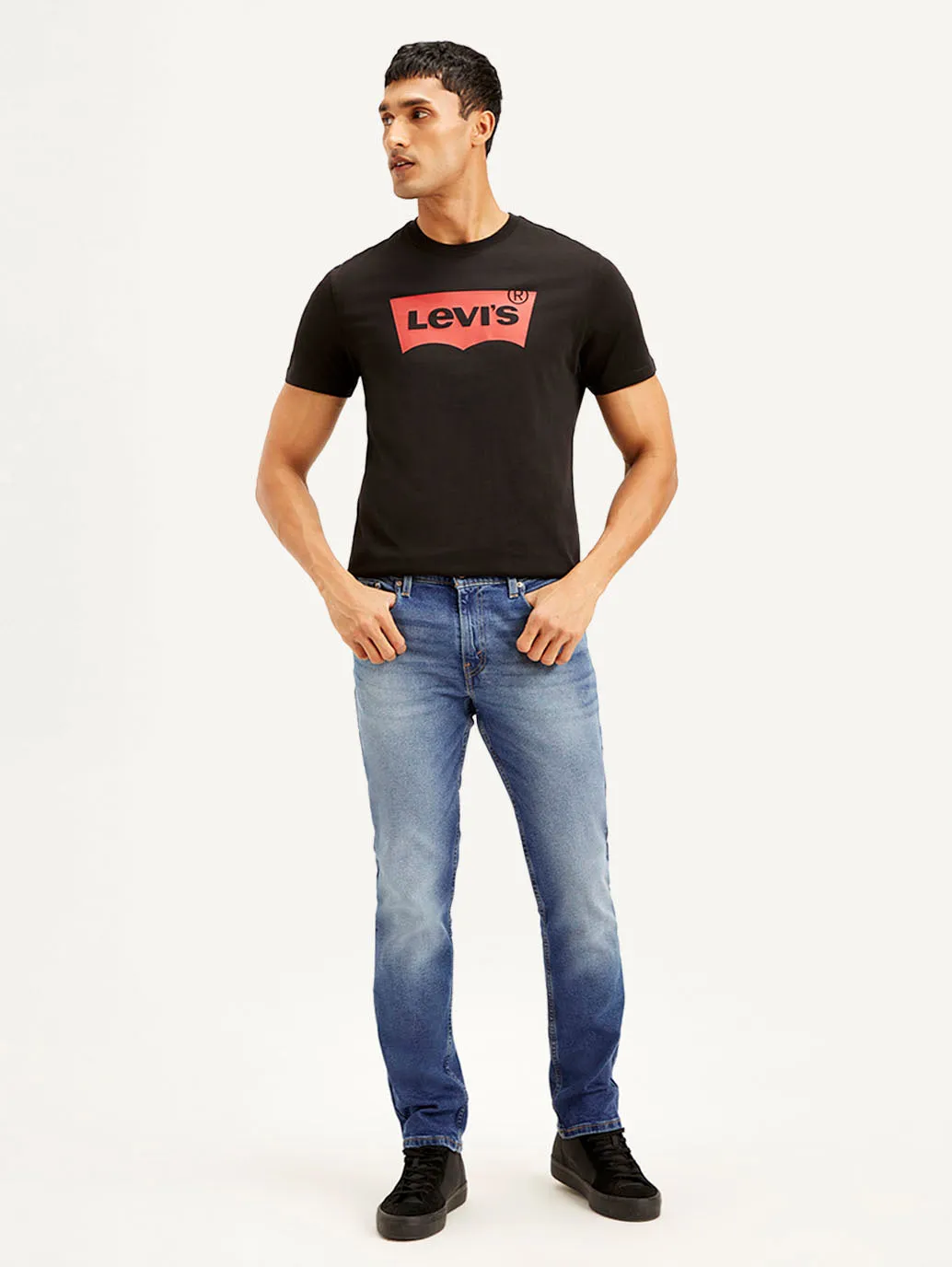 Men's 511 Blue Slim Fit Mid Rise Jeans