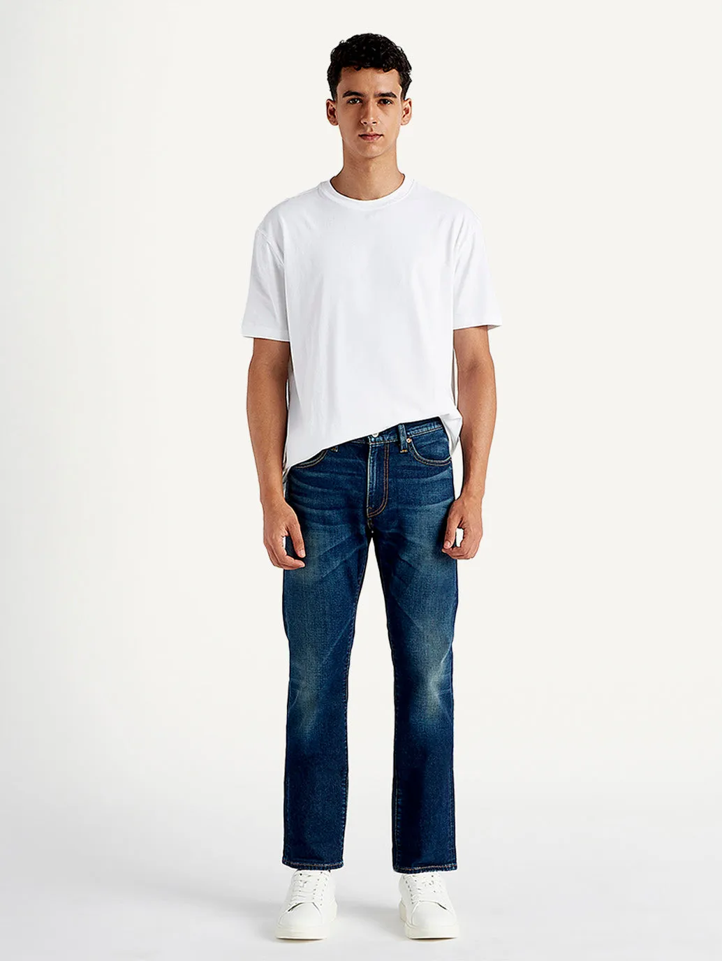 Men's 511 Blue Slim Fit Mid Rise Jeans