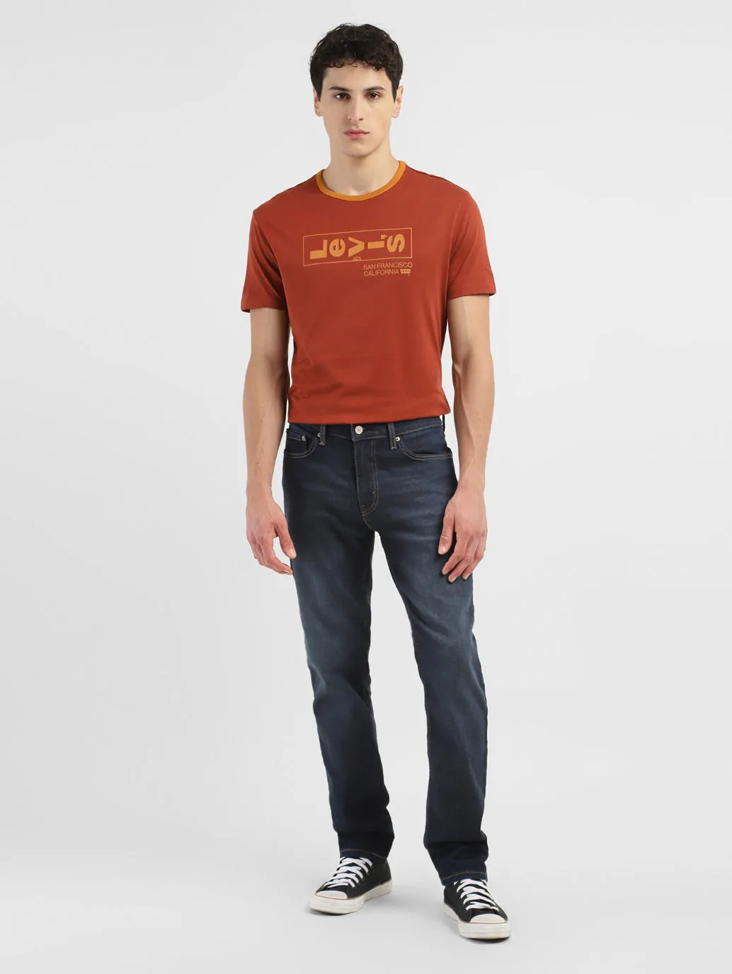 Men's 511 Blue Slim Fit Mid Rise Jeans