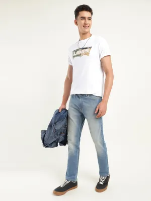 Men's 511 Blue Slim Fit Mid Rise Jeans