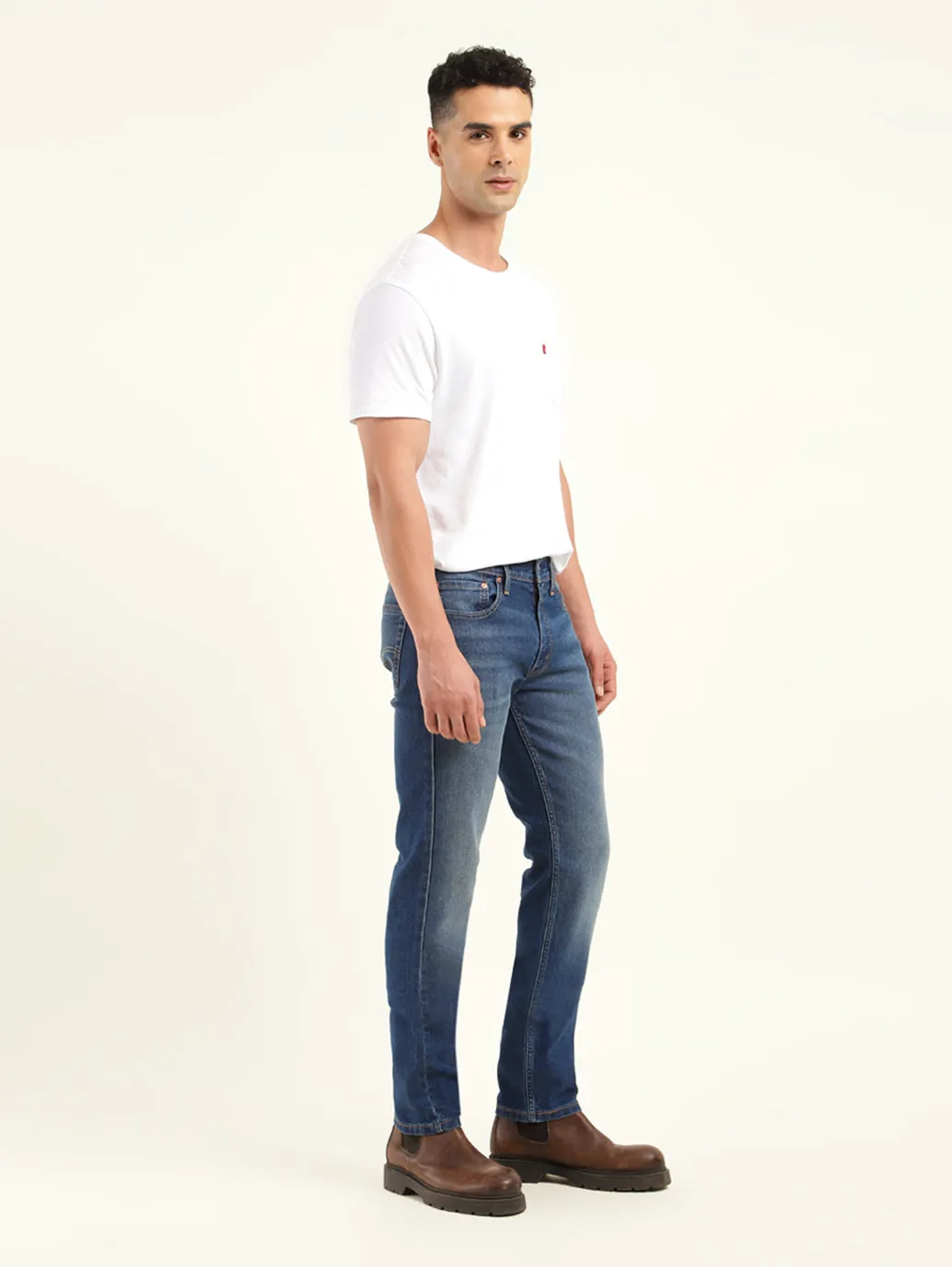 Men's 511 Blue Slim Fit Mid Rise Jeans