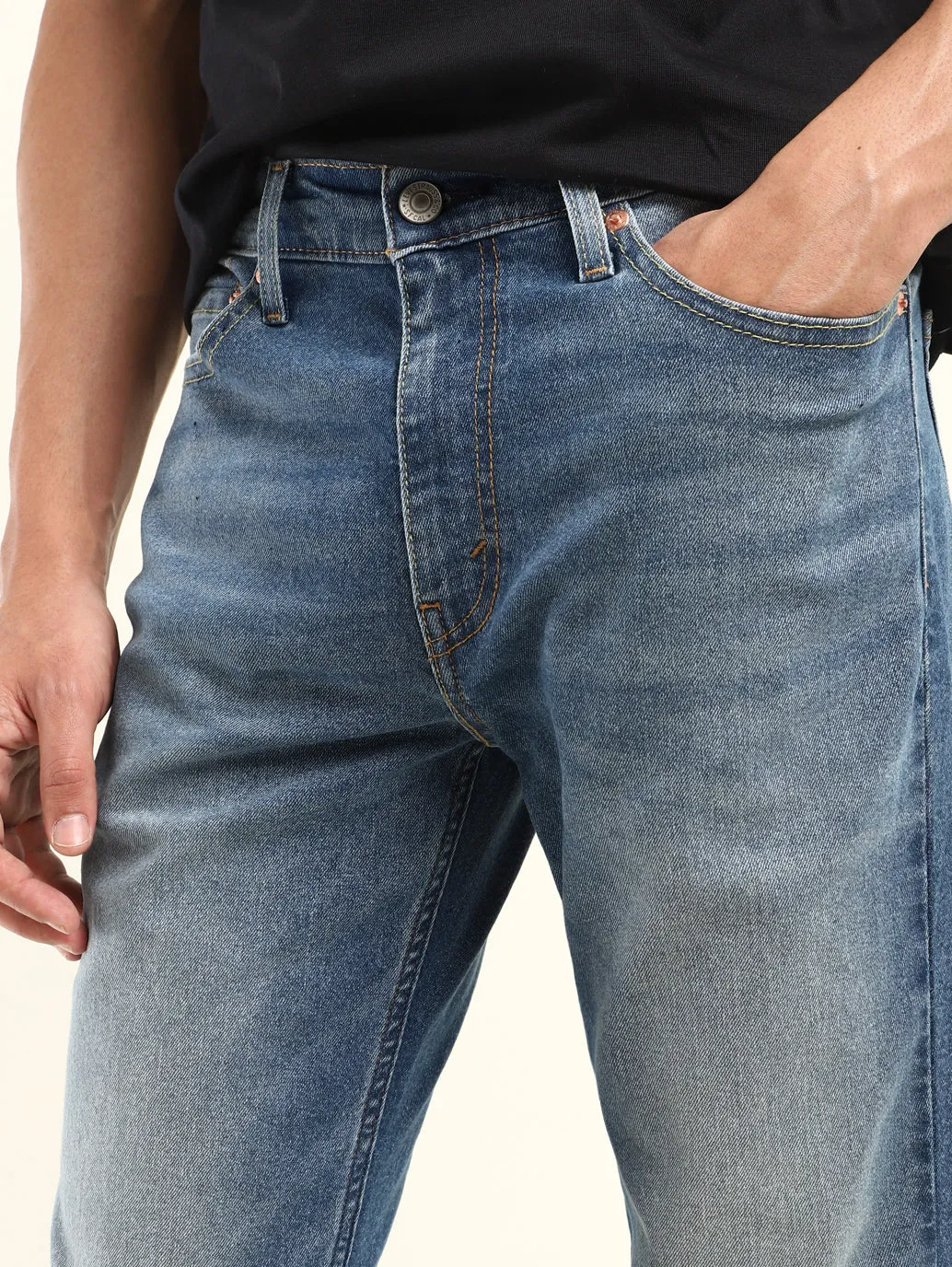 Men's 511 Blue Slim Fit Mid Rise Jeans